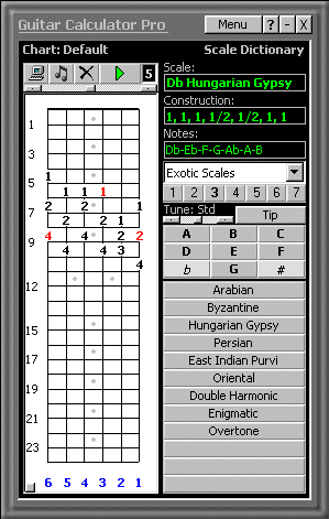 Guitar chord and scale software